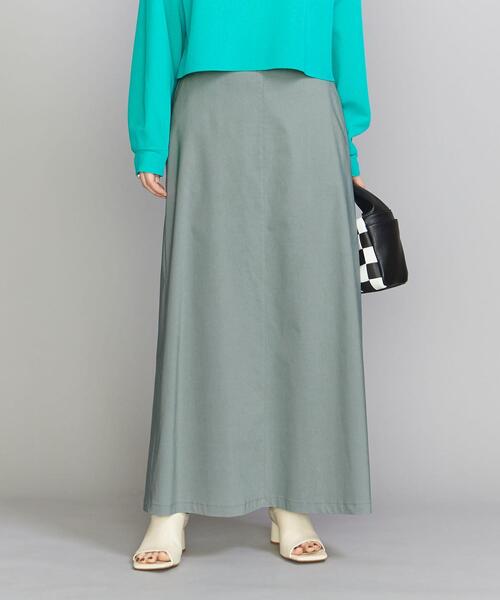 BEAUTY&YOUTH UNITED ARROWS（ビューティーアンドユースユナイテッドアローズ）の「BY テントライン マキシスカート -ウォッシャブル-（スカート・レディース・オレンジ/ナチュラル/グレー・S/M）」の10枚目の写真