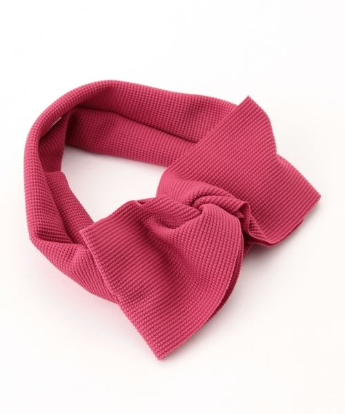 BEAMS BOY(ビームスボーイ)の「BEAMS BOY / サーマル リボン ヘアバンド(ヘアバンド・レディース・ナチュラル/レッド系その他/ネイビー・ONE SIZE)」の15枚目の写真