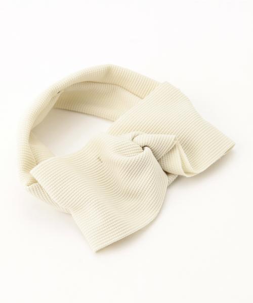 BEAMS BOY(ビームスボーイ)の「BEAMS BOY / サーマル リボン ヘアバンド(ヘアバンド・レディース・ナチュラル/レッド系その他/ネイビー・ONE SIZE)」の8枚目の写真