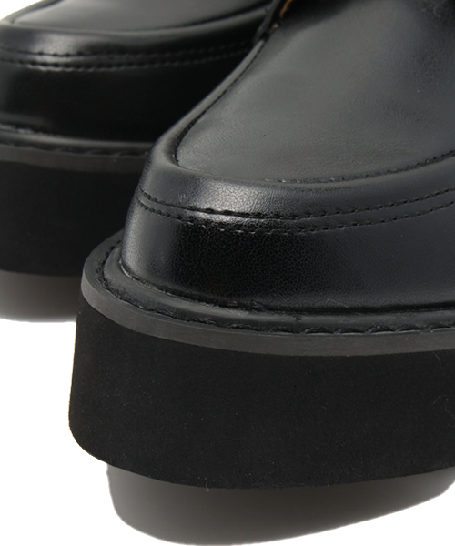 WEGO（ウィゴー）の「WEGO/タンクソールシューズ（ドレスシューズ・レディース・ブラック/ブラック系その他/シルバー・LARGE/MEDIUM）」の4枚目の写真