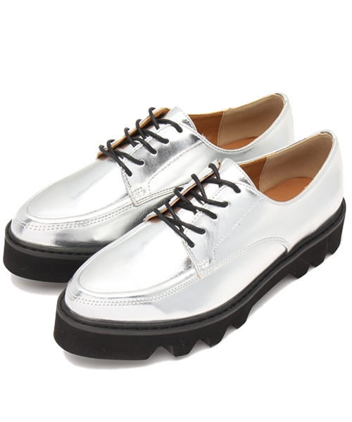 WEGO（ウィゴー）の「WEGO/タンクソールシューズ（ドレスシューズ・レディース・ブラック/ブラック系その他/シルバー・LARGE/MEDIUM）」の14枚目の写真