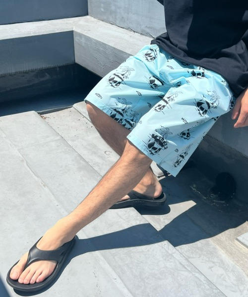 DC（ディーシー）の「DC/ディーシー 吸汗速乾 オーバーサイズ ワイドショーツ/無地 ドクロ柄 総柄ショーツ/セットアップ対応 DWS222002（その他パンツ・メンズ・ブラック系その他/ブルー/ブラック/カーキ/ベージュ・XL/L/M）」の5枚目の写真