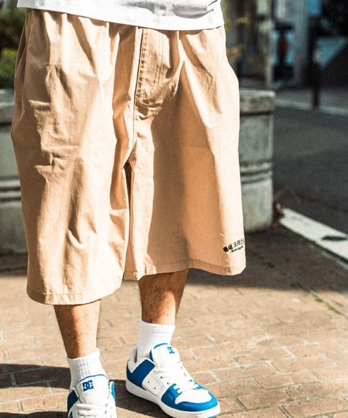 DC（ディーシー）の「DC/ディーシー 吸汗速乾 オーバーサイズ ワイドショーツ/無地 ドクロ柄 総柄ショーツ/セットアップ対応 DWS222002（その他パンツ・メンズ・ブラック系その他/ブルー/ブラック/カーキ/ベージュ・XL/L/M）」の10枚目の写真