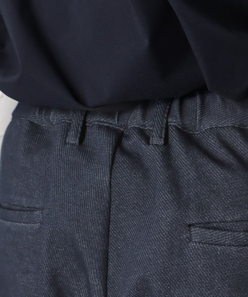 NAVY（ネイビー）の「SOLOTEX(R)使用 ストレッチニットテーパードパンツ（スラックス・メンズ・ブラック/ネイビー・S/M/L/XL）」の13枚目の写真