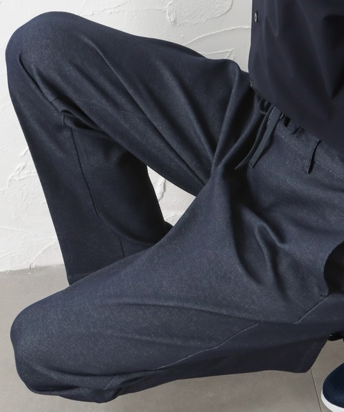 NAVY（ネイビー）の「SOLOTEX(R)使用 ストレッチニットテーパードパンツ（スラックス・メンズ・ブラック/ネイビー・S/M/L/XL）」の15枚目の写真