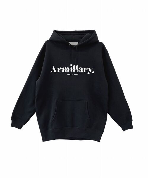 Armillary. フード付きスウェット 黒 Armillary. フード付きスウェット 黒