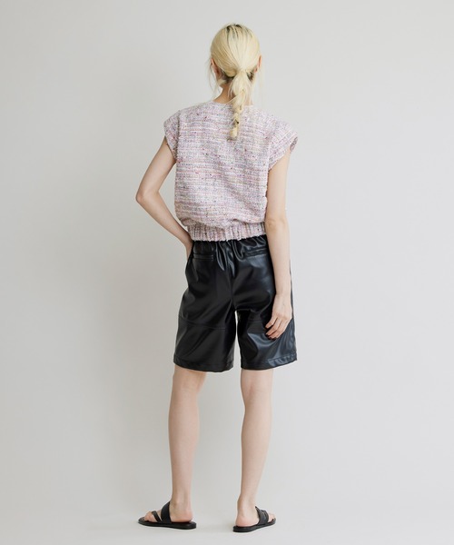 NOISE MAKER（ノイズメーカー）の「ツイードスリーブレスジャケット（ベスト・レディース・ピンク/グリーン・38/36）」の13枚目の写真