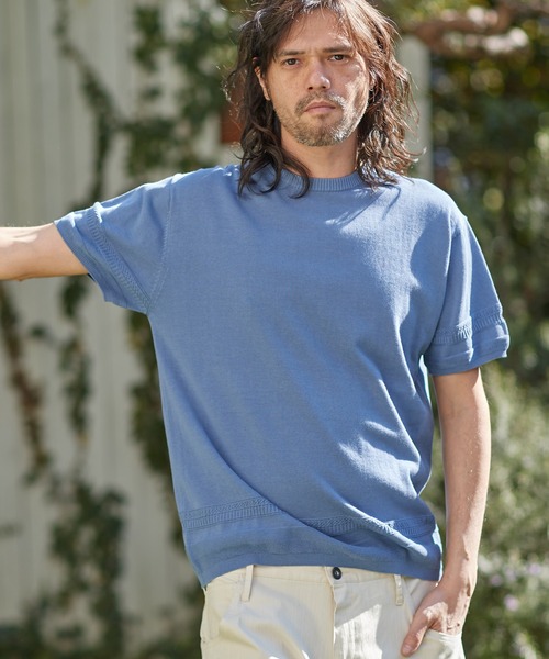 【セール】mn2547-裾変化ニットT（Tシャツ/カットソー）｜CAMBIO（カンビオ）