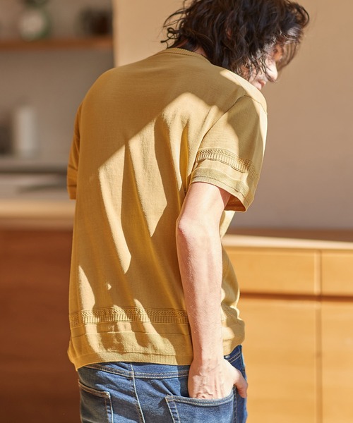 【セール】mn2547-裾変化ニットT（Tシャツ/カットソー）｜CAMBIO（カンビオ）