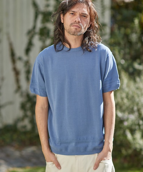 【セール】mn2547-裾変化ニットT（Tシャツ/カットソー）｜CAMBIO（カンビオ）