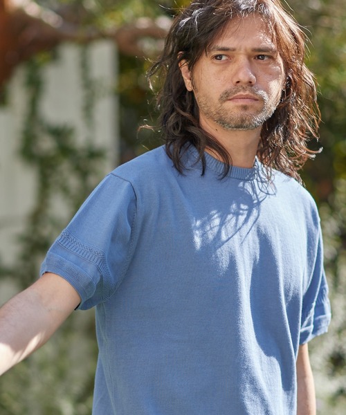 【セール】mn2547-裾変化ニットT（Tシャツ/カットソー）｜CAMBIO（カンビオ）