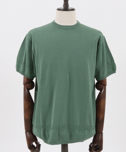 【セール】mn2547-裾変化ニットT（Tシャツ/カットソー）｜CAMBIO（カンビオ）