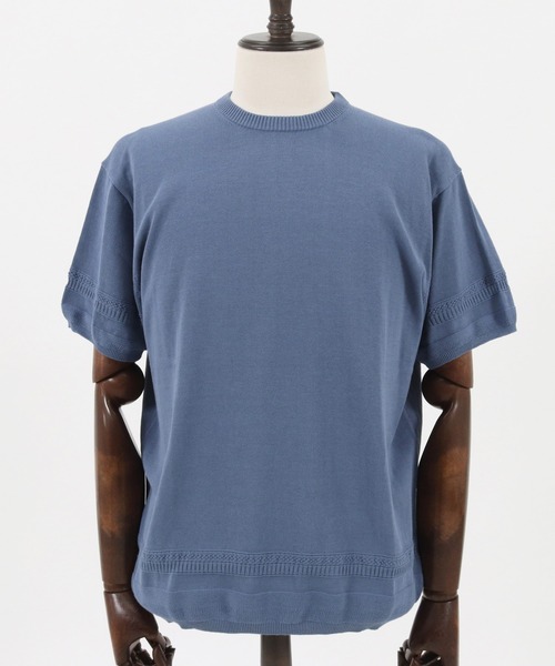 【セール】mn2547-裾変化ニットT（Tシャツ/カットソー）｜CAMBIO（カンビオ）