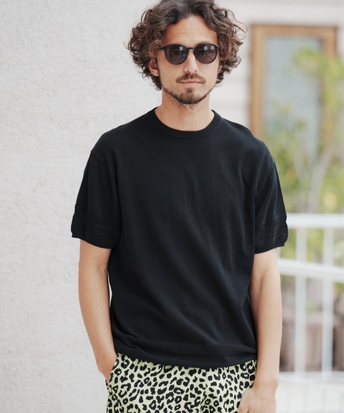 【セール】mn2547-裾変化ニットT（Tシャツ/カットソー）｜CAMBIO（カンビオ）