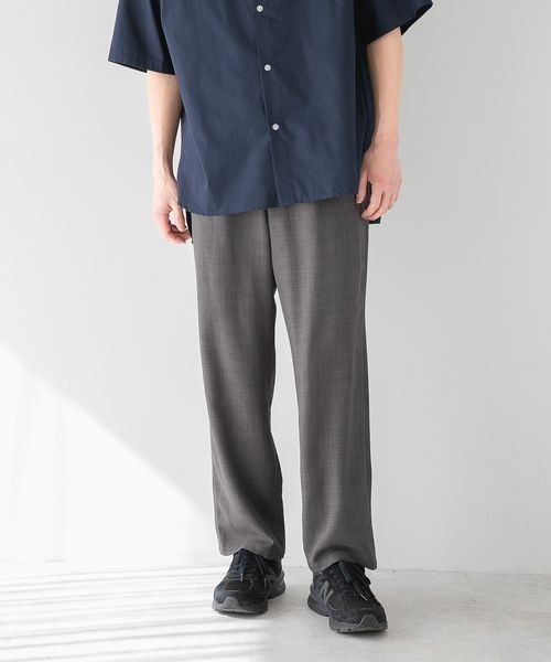 LOWRYS FARM(ローリーズファーム)の「REFLAXバスケットワイドパンツ 260532(スラックス・メンズ・チャコールグレー/アイボリー/チェック/ブルー・MEDIUM/LARGE)」の17枚目の写真
