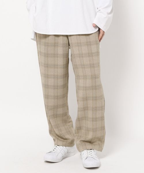 LOWRYS FARM(ローリーズファーム)の「REFLAXバスケットワイドパンツ 260532(スラックス・メンズ・チャコールグレー/アイボリー/チェック/ブルー・MEDIUM/LARGE)」の18枚目の写真