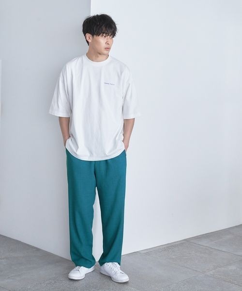 LOWRYS FARM(ローリーズファーム)の「REFLAXバスケットワイドパンツ 260532(スラックス・メンズ・チャコールグレー/アイボリー/チェック/ブルー・MEDIUM/LARGE)」の21枚目の写真