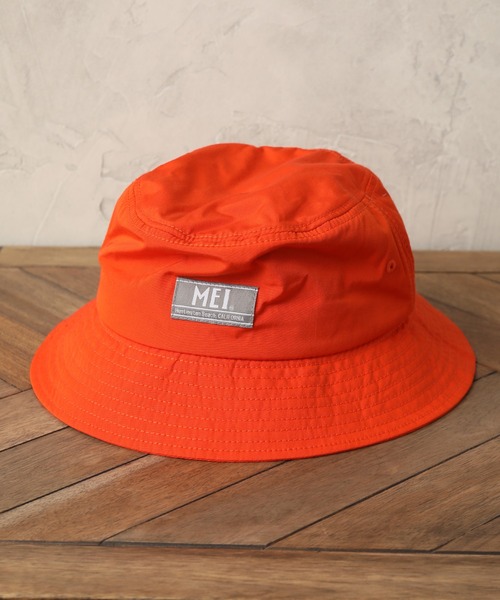 MEI(メイ)の「【MEI/メイ】ワンポイントロゴ バケットハット(ハット・メンズ・ホワイト/ブラック/ダークグリーン/ベージュ/ネイビー/オレンジ/ブルー/ライトグリーン/マスタード・FREE)」の9枚目の写真