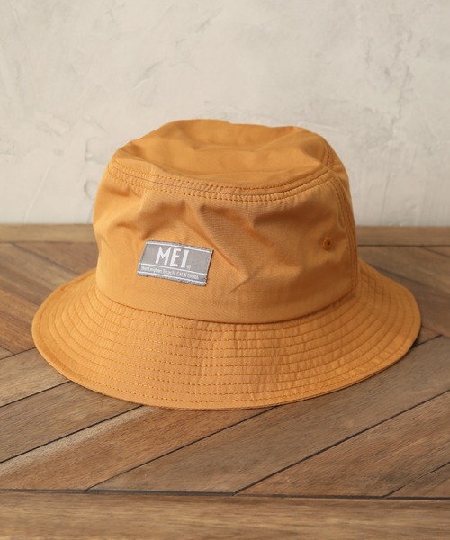 MEI(メイ)の「【MEI/メイ】ワンポイントロゴ バケットハット(ハット・メンズ・ホワイト/ブラック/ダークグリーン/ベージュ/ネイビー/オレンジ/ブルー/ライトグリーン/マスタード・FREE)」の8枚目の写真