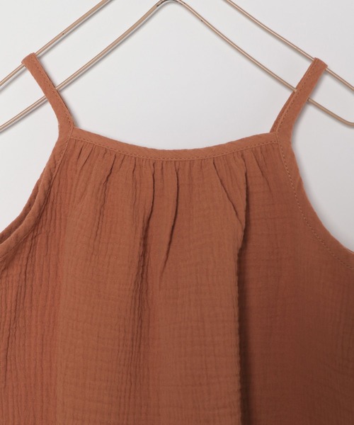 LOWRYS FARM（ローリーズファーム）の「ガーゼギャザーキャミ　275981（キャミソール・キッズ・パープル/イエロー/オレンジ・110cm/120cm/130cm/140cm/150cm）」の4枚目の写真