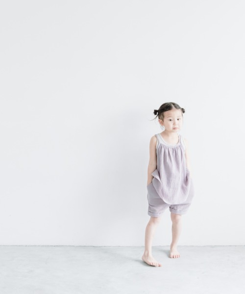 LOWRYS FARM（ローリーズファーム）の「ガーゼギャザーキャミ　275981（キャミソール・キッズ・パープル/イエロー/オレンジ・110cm/120cm/130cm/140cm/150cm）」の16枚目の写真