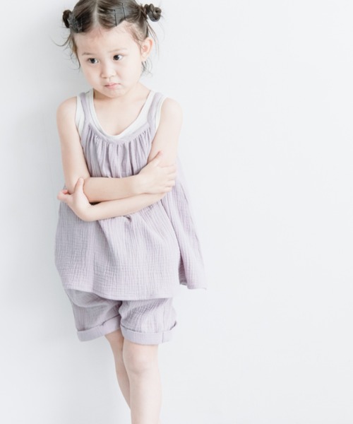 LOWRYS FARM（ローリーズファーム）の「ガーゼギャザーキャミ　275981（キャミソール・キッズ・パープル/イエロー/オレンジ・110cm/120cm/130cm/140cm/150cm）」の14枚目の写真
