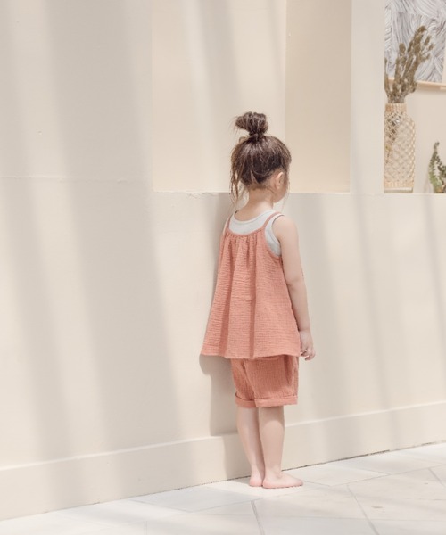 LOWRYS FARM（ローリーズファーム）の「ガーゼギャザーキャミ　275981（キャミソール・キッズ・パープル/イエロー/オレンジ・110cm/120cm/130cm/140cm/150cm）」の20枚目の写真