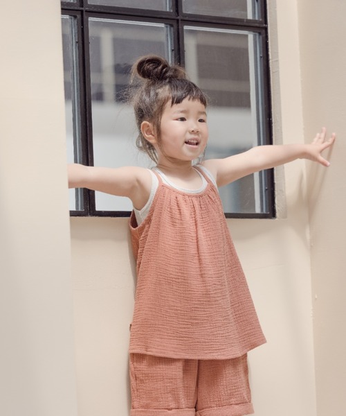 LOWRYS FARM（ローリーズファーム）の「ガーゼギャザーキャミ　275981（キャミソール・キッズ・パープル/イエロー/オレンジ・110cm/120cm/130cm/140cm/150cm）」の18枚目の写真