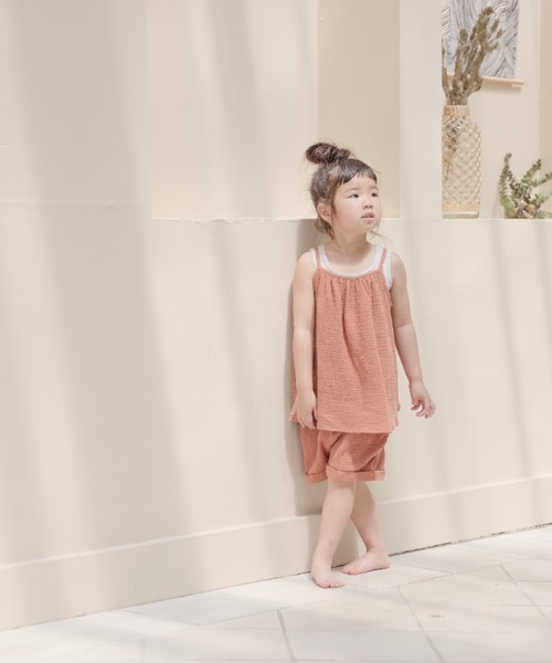 LOWRYS FARM（ローリーズファーム）の「ガーゼギャザーキャミ　275981（キャミソール・キッズ・パープル/イエロー/オレンジ・110cm/120cm/130cm/140cm/150cm）」の21枚目の写真