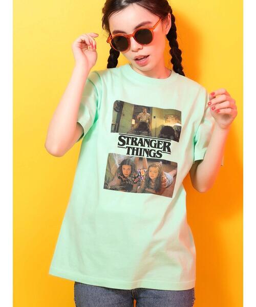 Green Parks(グリーンパークス)の「■STRANGER THINGS ガールズ&ホッパーT(Tシャツ/カットソー・レディース・グリーン・FREE)」の21枚目の写真