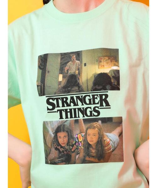 Green Parks(グリーンパークス)の「■STRANGER THINGS ガールズ&ホッパーT(Tシャツ/カットソー・レディース・グリーン・FREE)」の22枚目の写真