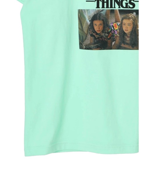 Green Parks(グリーンパークス)の「■STRANGER THINGS ガールズ&ホッパーT(Tシャツ/カットソー・レディース・グリーン・FREE)」の13枚目の写真