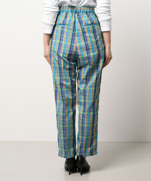 RODEO CROWNS WIDE BOWL（ロデオクラウンズワイドボウル）の「チェックタックスラックス（スラックス・レディース・グリーン系その他/ブルー系その他3・SMALL/MEDIUM）」の3枚目の写真