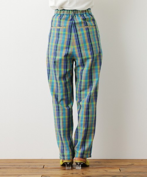 RODEO CROWNS WIDE BOWL（ロデオクラウンズワイドボウル）の「チェックタックスラックス（スラックス・レディース・グリーン系その他/ブルー系その他3・SMALL/MEDIUM）」の8枚目の写真