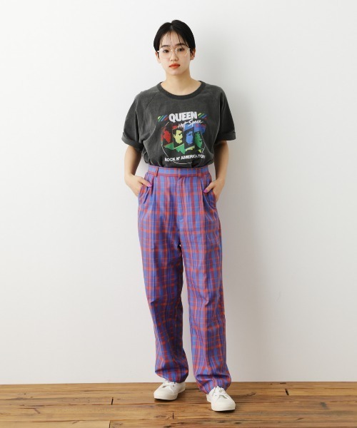 RODEO CROWNS WIDE BOWL（ロデオクラウンズワイドボウル）の「チェックタックスラックス（スラックス・レディース・グリーン系その他/ブルー系その他3・SMALL/MEDIUM）」の13枚目の写真