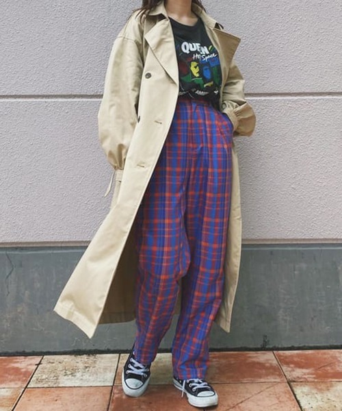 RODEO CROWNS WIDE BOWL（ロデオクラウンズワイドボウル）の「チェックタックスラックス（スラックス・レディース・グリーン系その他/ブルー系その他3・SMALL/MEDIUM）」の21枚目の写真