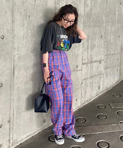 RODEO CROWNS WIDE BOWL（ロデオクラウンズワイドボウル）の「チェックタックスラックス（スラックス・レディース・グリーン系その他/ブルー系その他3・SMALL/MEDIUM）」の16枚目の写真