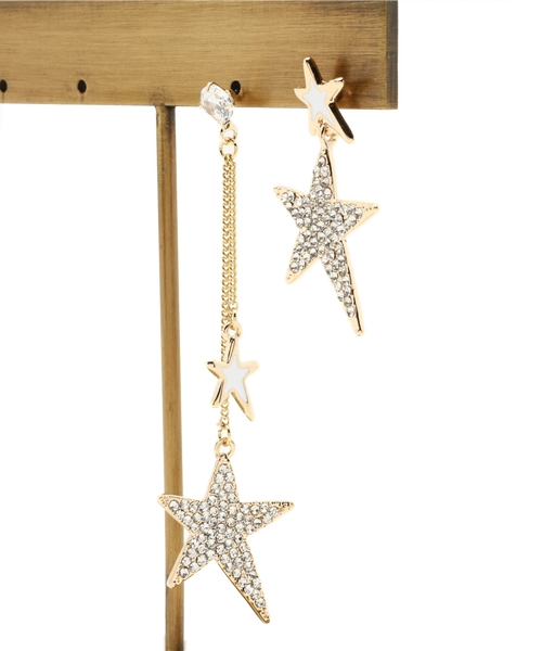 ROSE BUD（ローズバッド）の「(LL ACCESSORIES)3XC004 STAR EARRING[結婚式＆パーティー]（ピアス（両耳用）・レディース・ゴールド/シルバー・ONE SIZE）」の6枚目の写真