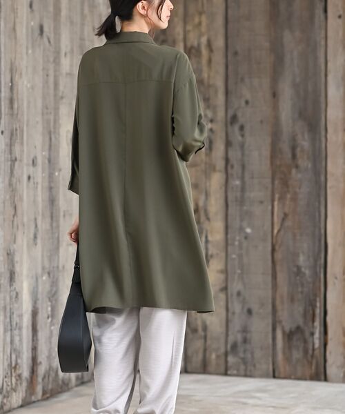 【mu:様】スキッパーシャツワンピース mu:様】スキッパーシャツワンピース