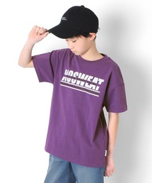 GLAZOS | 天竺・USAコットン ドロップショルダーロゴプリント半袖Ｔシャツ(Tシャツ/カットソー)