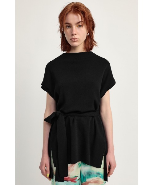 SLY（スライ）の「WASHABLE BELTED TOPS ウォッシャブル トップス（ニット/セーター・レディース・アイボリー/ブルー/ブラック・FREE）」の11枚目の写真