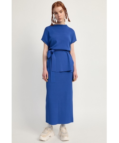 SLY（スライ）の「WASHABLE BELTED TOPS ウォッシャブル トップス（ニット/セーター・レディース・アイボリー/ブルー/ブラック・FREE）」の15枚目の写真