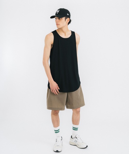 LiSS(リス)の「ラウンドヘム ロング タンクトップ(タンクトップ・メンズ・ホワイト/ブラック/ブルー/グリーン・M/L)」の6枚目の写真