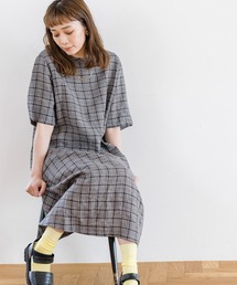 studio CLIP | リネン100ハーフスリーブワンピース(ワンピース)