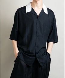 Beno | クレリックオープンカラー ドレープオーバーシャツ(シャツ/ブラウス)