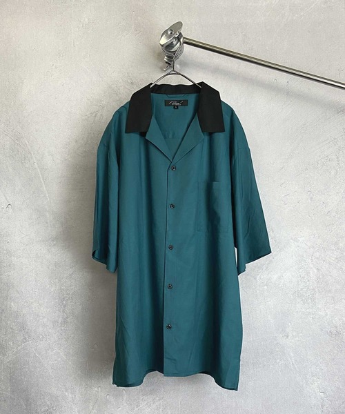 Beno(ビーノ)の「クレリックオープンカラー ドレープオーバーシャツ(シャツ/ブラウス・メンズ・ホワイト/ブラック/チャコールグレー/グレイッシュベージュ/ブルーグリーン/グレイッシュブルー・M/L)」の15枚目の写真