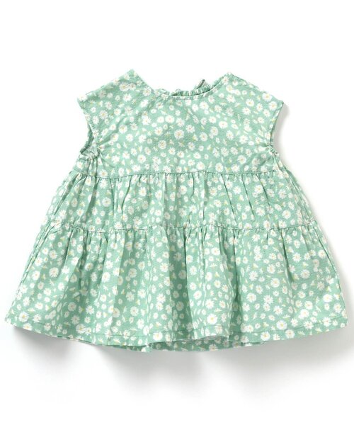 BREEZE（ブリーズ）の「カラフルパターンティアードチュニック（チュニック・キッズ・イエロー/ピンク/ミント/ネイビー・120/110/140/90/80/100/130）」の2枚目の写真