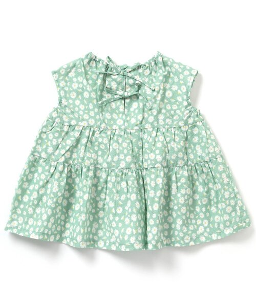 BREEZE（ブリーズ）の「カラフルパターンティアードチュニック（チュニック・キッズ・イエロー/ピンク/ミント/ネイビー・120/110/140/90/80/100/130）」の7枚目の写真