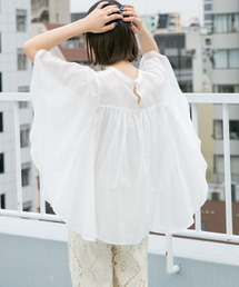 KBF | ピンタックバタフライスリーブブラウス(シャツ/ブラウス)