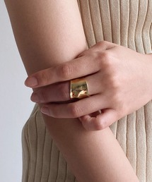 アシンメトリー ワイド リング